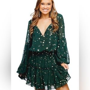 Buddy Love Green Star Dress